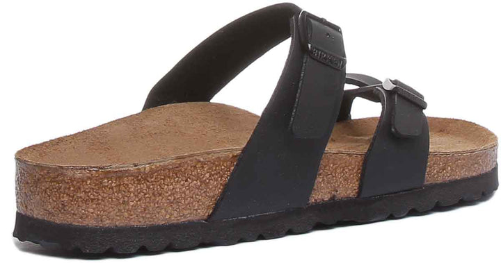 Birkenstock Mayari Sandale électrique à lanières métalliques pour femmes en noir