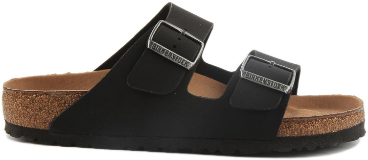 Birkenstock Arizona Vegan Sandales pour femmes en Birko Flor en noir