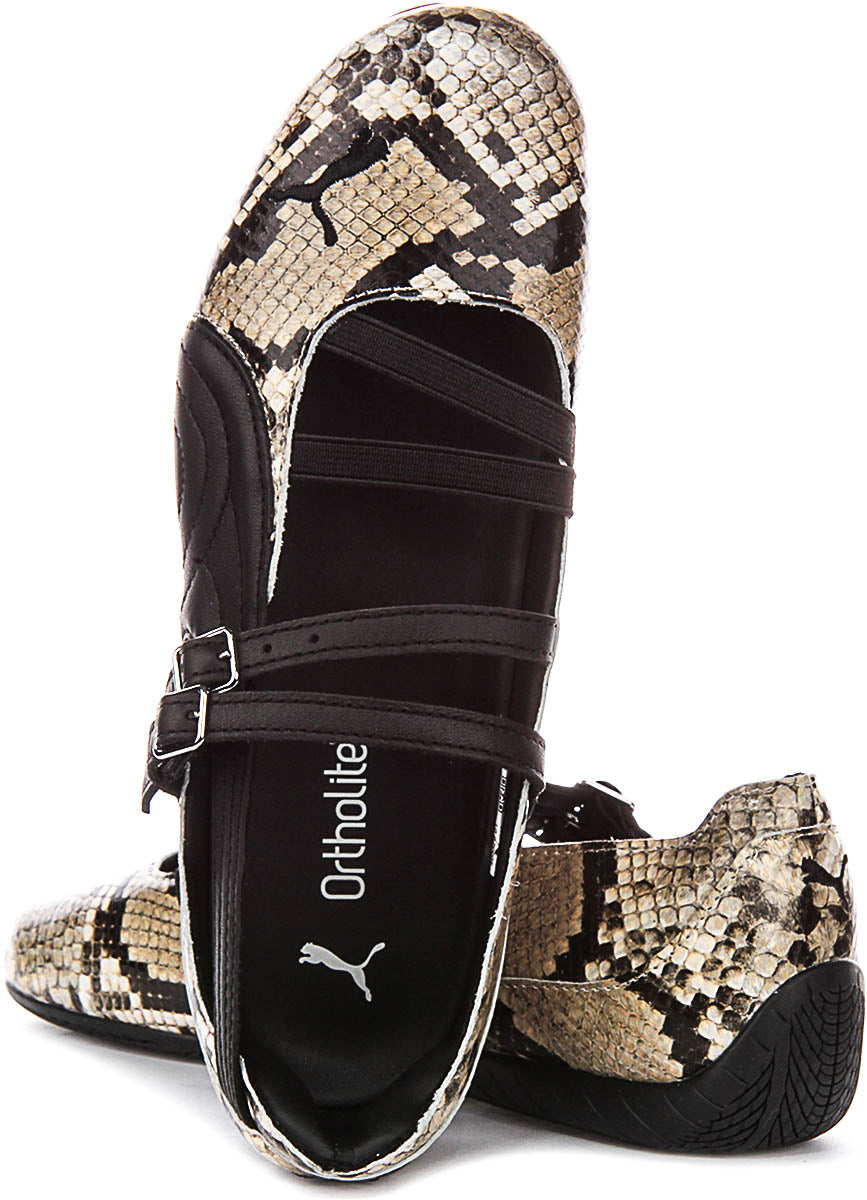 Puma SC Ballet Snake en negro beige para mujer