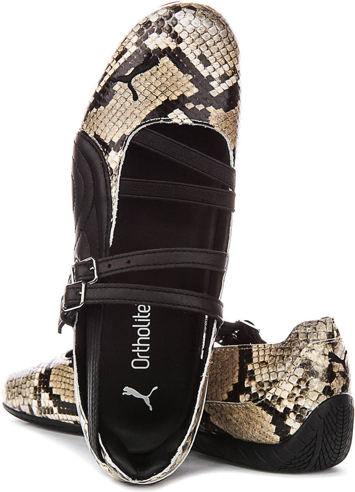 Puma SC Ballet Snake en negro beige para mujer