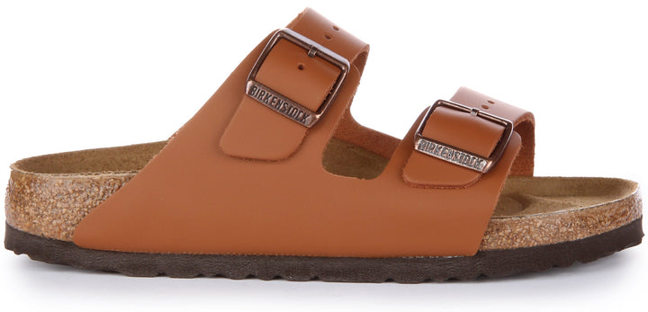 Sandale Birkenstock Arizona en cuir naturel pour femme en brun