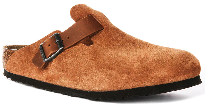 Birkenstock Boston BS in Cognac | Taglio Regolare