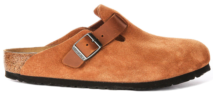 Birkenstock Boston BS in Cognac | Taglio Regolare