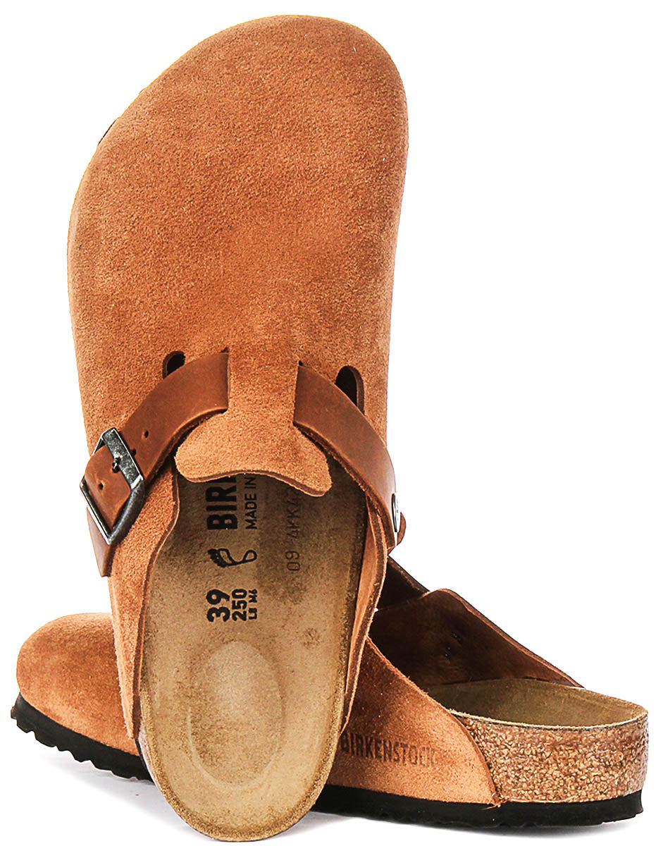 Birkenstock Boston BS in Cognac | Taglio Regolare