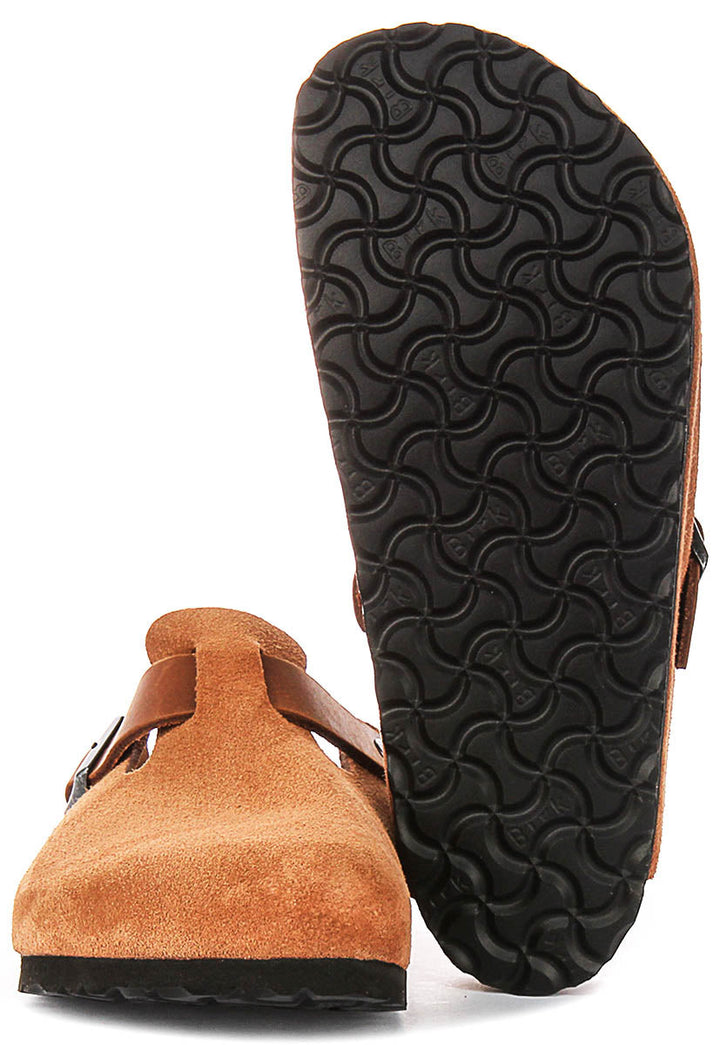 Birkenstock Boston BS in Cognac | Taglio Regolare