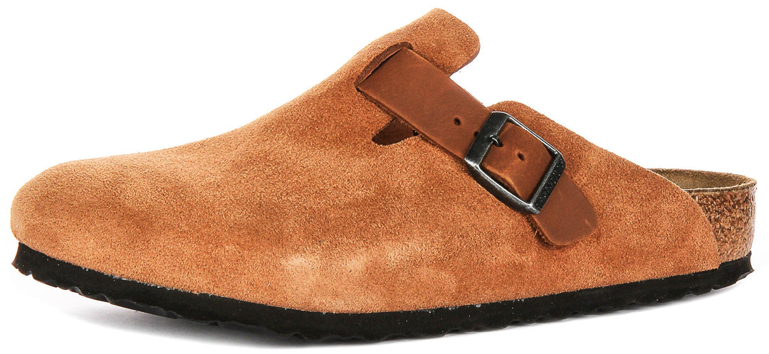 Birkenstock Boston BS in Cognac | Taglio Regolare