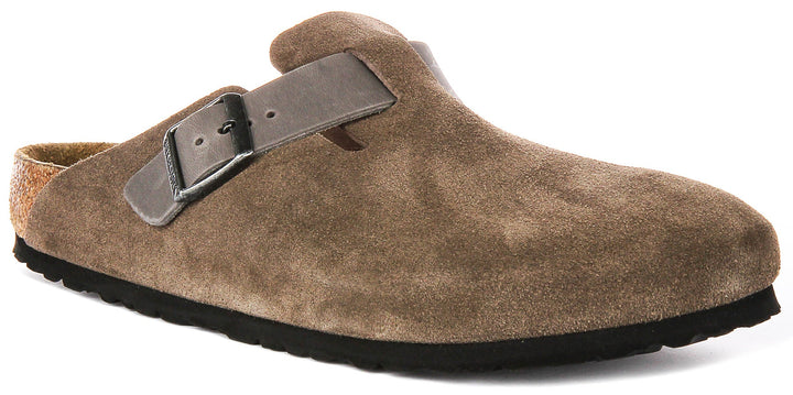 Birkenstock Boston BS in Marrone | Taglio Regolare