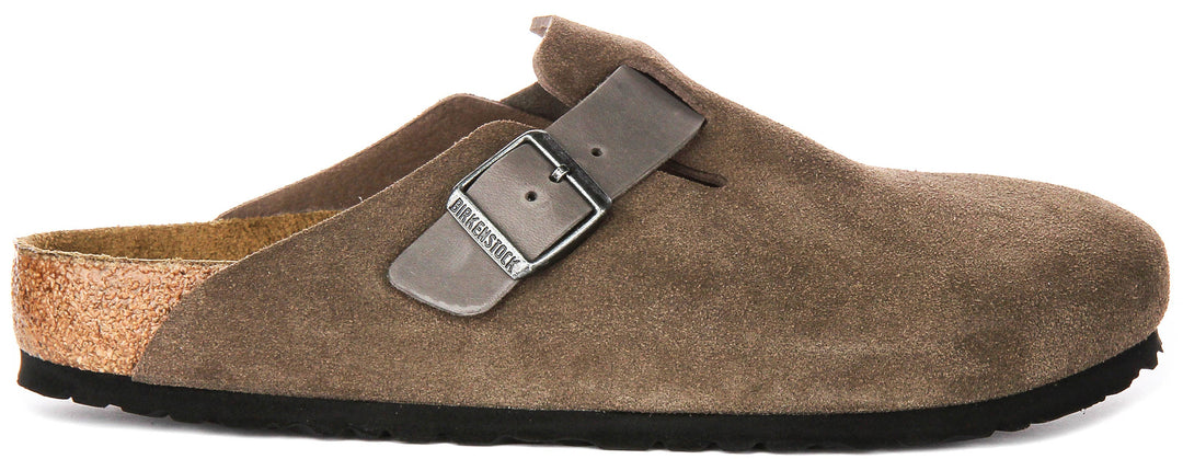 Birkenstock Boston BS in Marrone | Taglio Regolare