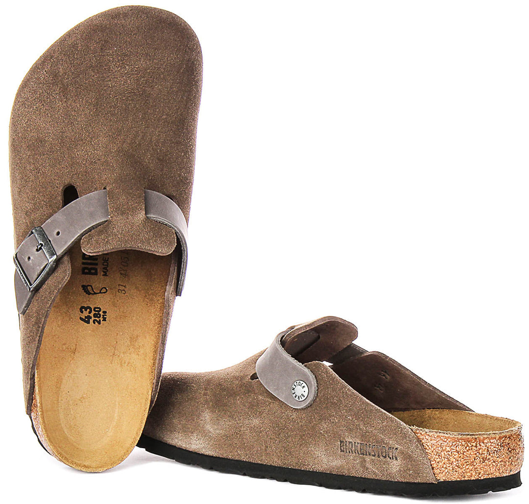 Birkenstock Boston BS in Marrone | Taglio Regolare