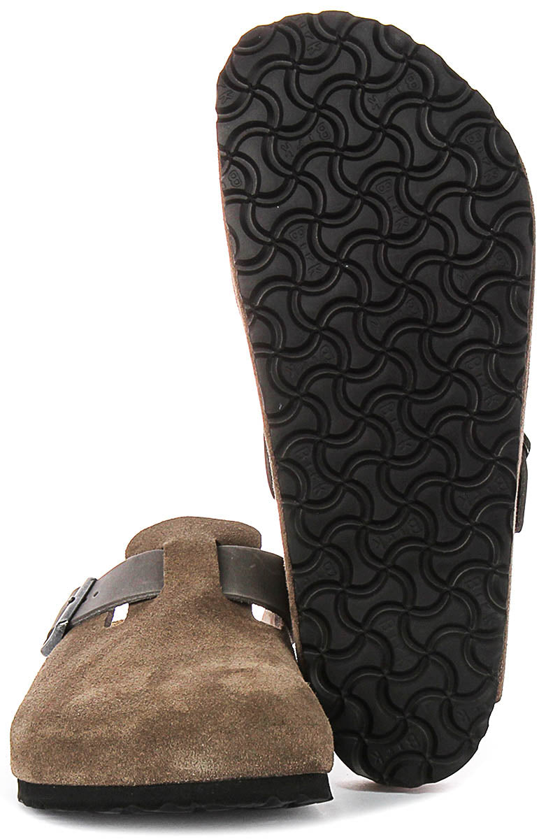 Birkenstock Boston BS in Marrone | Taglio Regolare
