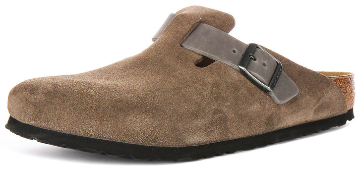 Birkenstock Boston BS in Marrone | Taglio Regolare